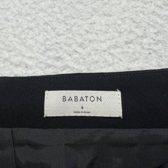 BABATON by Aritzia | Jax Pencil Front Rear Slit Skirt Black Size 6 - Picture 3 of 9